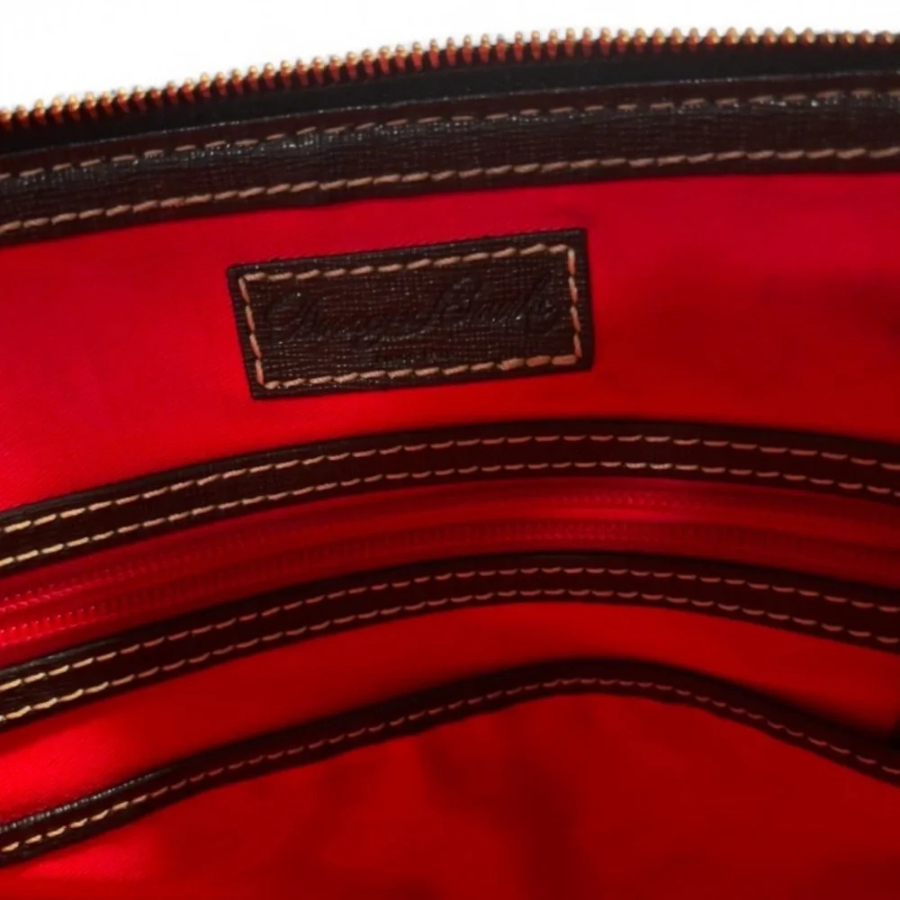 Dooney & Bourke Black Leather Satchel - Picture 5 of 7